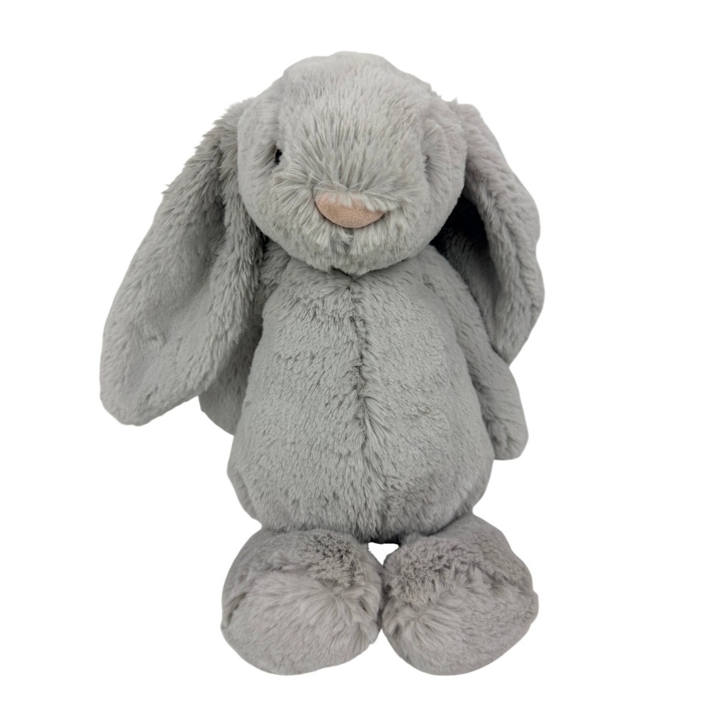 Jellycat London Bashful Bunny Silver Gray Stuffed Animal Plush 12 Inch - BG